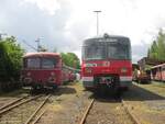 420 798-1 stellte neben den Ürdinger Schienenbussen auch ein schönes Fotomotiv am Tag der offenen Tür bei den OEF am 15.05.2016 dar.