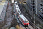 DB 420 919-3 in Düsseldorf am Flughafen fotografiert vom Parkhaus P7 22.12.2021