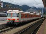 420 001/501 kam als Sonderzug aus Mnchen zum Bahnhofsfest am 23.8.2008 in Wrgl.