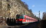 420 484-8 und 420 464-0 als S6 nach Weil der Stadt bei Malmsheim 28.1.14