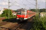 Einfahrt Rohr: S3 nach Backnang mit 420 453-3 am 12.06.2014.