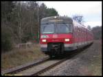 Ebenfalls bei der Einfahrt in Sulzbach Nord kamen 420 225 und 420 277 am 13.01.2007 auf der S3 von Darmstadt und fuhren nach Bad Soden im Taunus.