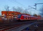 Ausfahrt des 422 582-9 aus Korschenbroich am 13.1.2012