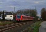 S8 bei Korschenbroich an der Insel, vorweg der 422 522-3.