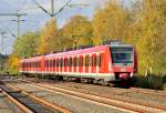 Noch ein Nachschuß auf eine S8 nach Mönchengladbach, die gerade Korschenbroich in Richtung Lürrip verlässt.