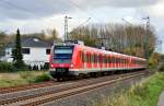 422 068-1 bei Korschenbroich an der Insel in Richtung Mnchengladbach als S8 unterwegs.