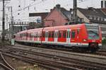 423 757-9 erreicht am 1.7.2017 als S11 von Düsseldorf Flughafen Terminal nach Bergisch Gladbach den Kölner Hauptbahnhof.