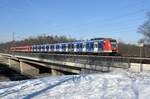 423 210 am 28.01.17 zwischen Haar und Vaterstetten bei München