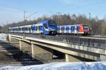 1430 009 & 423 210 am 28.01.17 zwischen Haar und Vaterstetten bei München