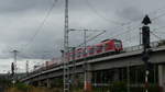 Hoch über Stuttgart Zuffenhausen zweigt diese S6 nach Weil der Stadt von der Strecke weiter in Richtung ab.