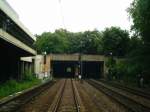 Blick aus dem Fhrerstand des ET423 auf dem Streckenabschnitt zwischen Stuttgart Hauptbahnhof (Tief) und Stuttgart Bad Cannstatt.Photo by DJ.Anand