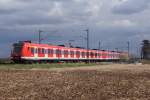 423 261-7 + 423 xxx.x als S 11 nach Dsseldorf Flughafen Terminal in Neuss Allerheiligen am 27.03.2010 um 14:51 Uhr