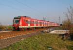 423 198-1 beim berqueren der K33 Brcke bei Allerheiligen.....am Mittwoch den 28.3.2012