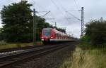 Vom 423 254-2 gefhrt, fhrt hier gerade eine S11 aus dem Bahnhof Norf in Richtung Bergisch Gladbach.....Freitag 14.9.2012