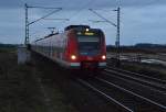 423 290-6 als S11 am Sonntagabend den 2.12.2012