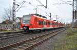 Ein Triebwagen der S-Bahn Hannover unterwegst nach Celle zwischen Lehrte und Aligse am 20.11.2010.