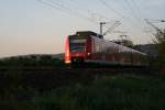 Ein Et 425 abends bei mit RB 60 Bensheim-Mannheim hier bei Weinheim