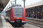 Ausfahrt vin 425 538 als RB44 nach Mainz am 05.06.2017 in Mannheim.