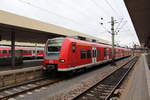 Am 02.10.2017 erreicht RB38628 nach Bensheim den Hauptbahnhof von Mannheim.