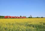 DB Regio 425 xxx am 04.05.18 bei Frankfurt am Main Mainkur auf den Weg in Richtung Hanau