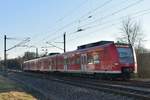 Nahaufnahme des 425 016-3 in Steinsfurt. 7.2.2020 