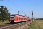 425 077-5 und 425 114-6 als RB 38835 (Mannheim Hbf-Karlsruhe Hbf) bei Wiesental 22.4.20