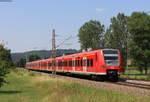 425 057-7 und 425 312-6 als RB 19318 (Tübingen Hbf-Osterburken) bei Kirchentellinsfurt 12.8.20