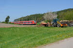 RB (Würzburg Hbf - Treuchtlingen) bei Lehrberg, 25.04.2020