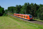 425 546 als RB (Würzburg Hbf - Treuchtlingen) bei Ratzenwinden, 24.06.2020