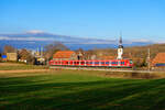 425 085 als RB 58122 (Treuchtlingen - Würzburg Hbf) bei Gnötzheim, 27.02.2021