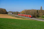 425 126 DB Regio als RB 58119 (Würzburg Hbf - Treuchtlingen) bei Uffenheim, 31.03.2021