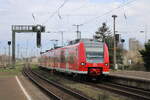 DB S-Bahn Mittelelbe 425 011-4 als S 39019 (S1) von Wittenberge nach Schnebeck-Bad Salzelmen, am 05.04.2024 in Magdeburg-Neustadt.