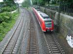 425 256-4 als RB60 Mainz Hbf - Bensheim fhrt am km 2,8 Richtung Worms/Ludwigshafen.