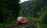 Von Mosbach kommend ist dieses von 425 218 angefhrte ET 425 Prchen als S2 in Richtung Kaiserslautern unterwegs.