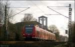 425 557 als RB 11074 nach Duisburg bei der Ausfahrt von Geilenkirchen 3.3.09