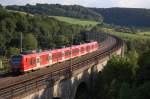 Br 425 als S-Bahn Paderborn Hbf - Hannover-Flughafen am 11.06.09 auf dem Bekeviadukt kurz vor Altenbeken