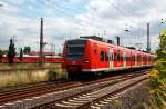 425 508 durchfhrt als S-Bahn nach Zielitz am 03.08.09 Magdeburg-Rothensee.