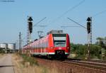 425 768-9 und 619-4 als RB 18621 (Mannheim Hbf-Karlsruhe Hbf) bei Wiesental 24.8.09