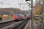 Ein- und Ausfahrt am Bahnhof Bonn-Oberkassel.