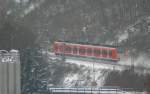 Eine unbekannte BR 425 von der S Bahn Rhein-Neckar befhrt am 10.01.2010 die KBS 670 in Richtung Kaiserslautern.