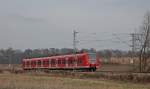 425 075-9 als RB11075 (+5) nach Aachen an Km 28.4 der KBS 485 23.3.10