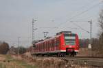 425 569-1 als RB11075 nach Aachen am Km 28.4 der KBS485 24.3.10