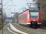 Eine Doppelgarnitur 425 am 24.03.2010 auf der KBS 660 auf dem Weg nach Mainz Hbf kurz vor Frankenthal (Pfalz).