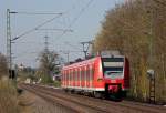 425 572-5 als RB11061 nach Aachen am Km 28.8 kurz vor Geilenkirchen 18.4.10