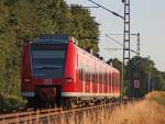 425 578-2 als RB11083 aus Duisburg nach Aachen am Km 26.0, nchster Halt bach-Palenberg, 18.7.10