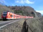 425-307 ist am 14.11.10 als RB Ulm - Stuttgart zwischen Amstetten und Geislingen (Steige unterwegs).