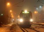 425 574 und 425 076 als RE10466 nach Aachen in Geilenkirchen, 22.12.10 - Eigentlich ist dies eine 110er Leistung.