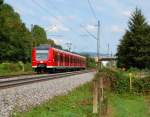 Anstatt der erhofften 143 mit n-Wagen wurde die RB 19342 (Geislingen (Steige) - Plochingen) am 8.7.2011 aus einem 425 gebildet.