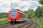 Triebwagen 425 078 am 12.8.11 auf´m Weg nach Aachen, kurz nach dem Stopp in bach - Palenberg