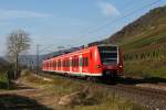 425 612 als RB 12221 auf der Moselstrecke bei Pommern.